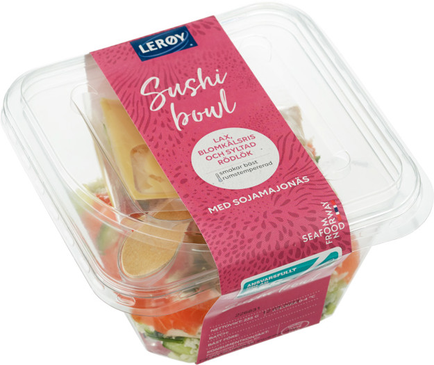 Sushibowl lax & blomkålsris