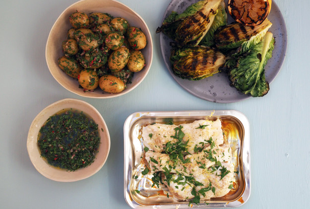 Havskatt med chimichurri och sitron