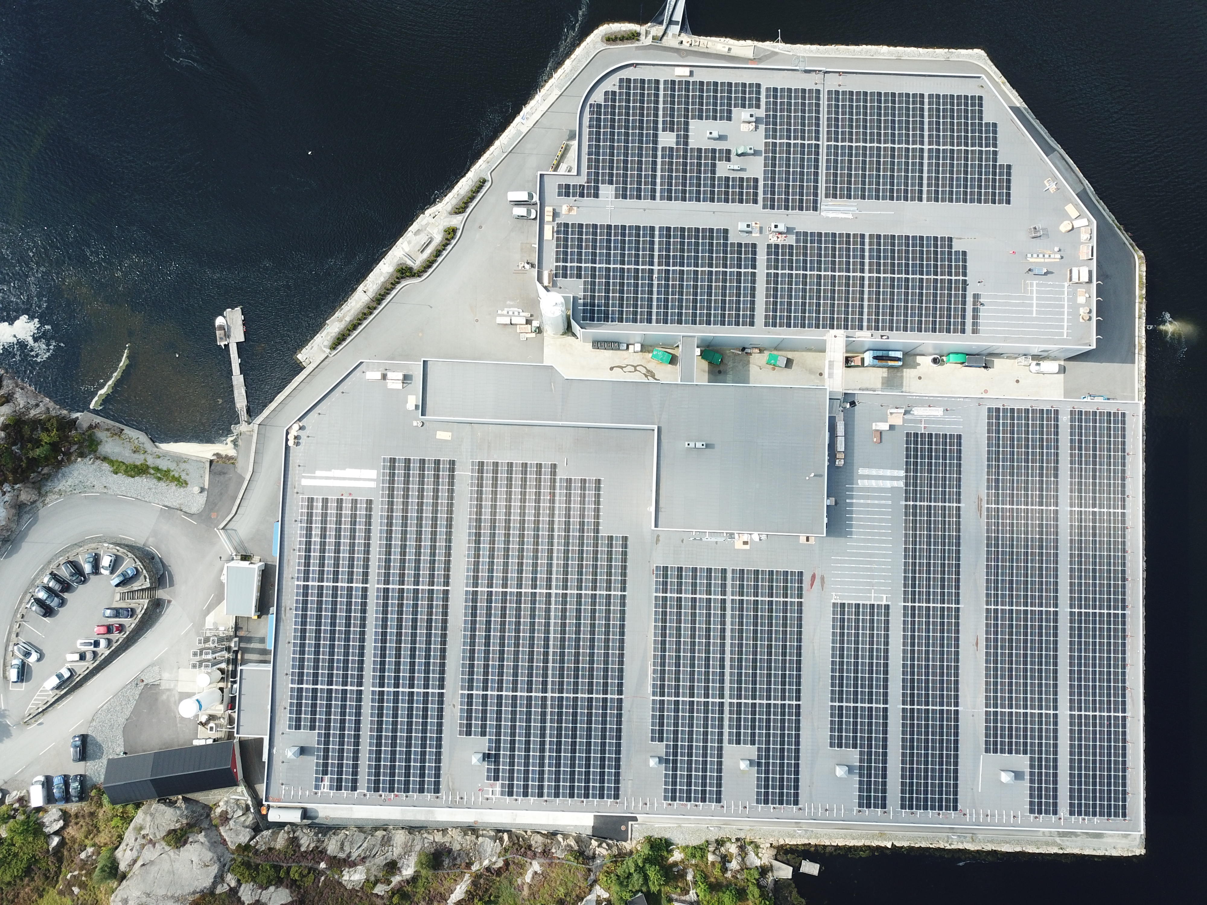 Anlegget i Kjærelva fra oven