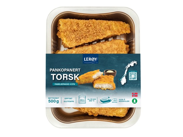 pankopanert torskefilet, produkt